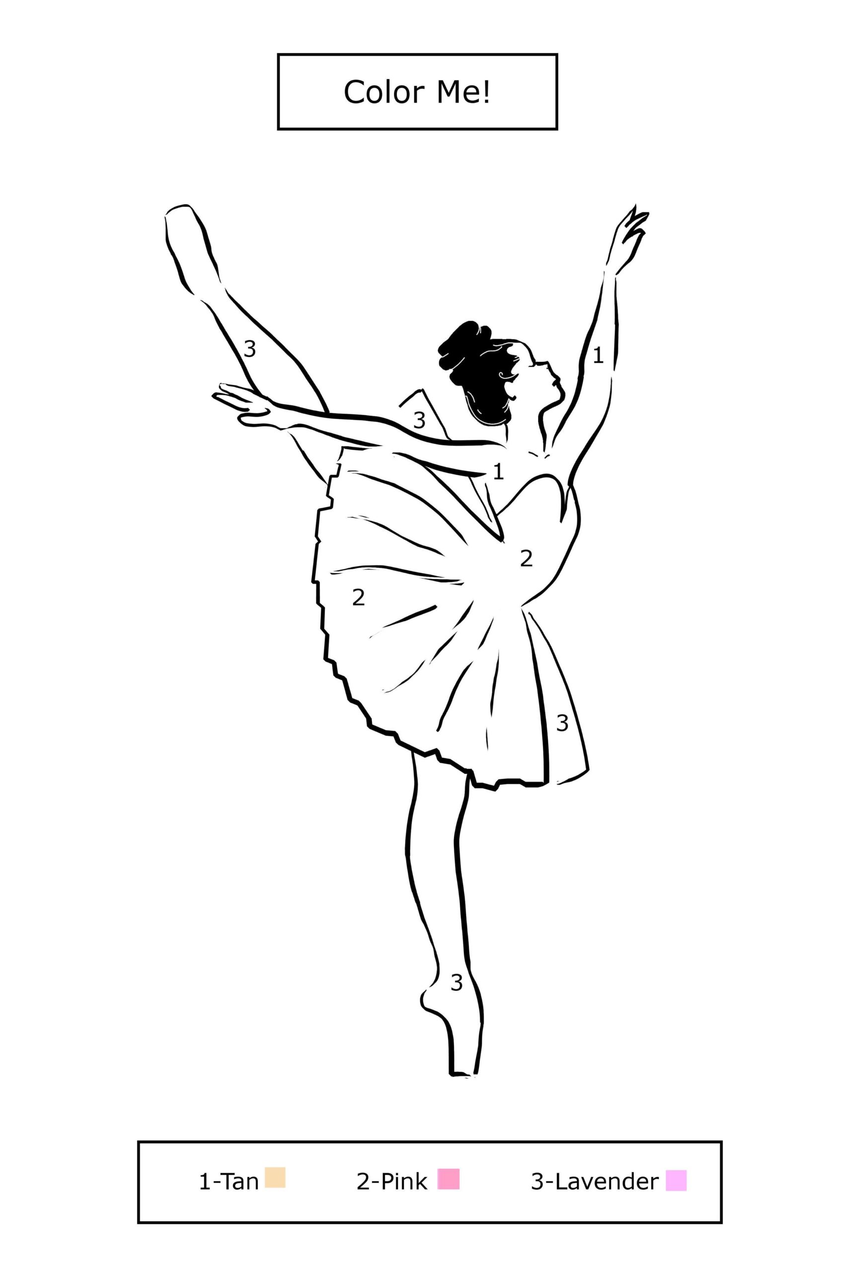 Ballerina Coloring Sheets (Pack of 15) Coloring Books for Kidz